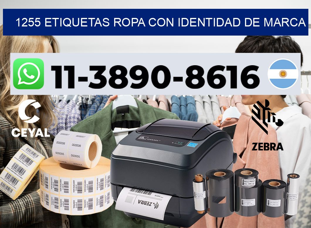 1255 Etiquetas ropa con identidad de marca
