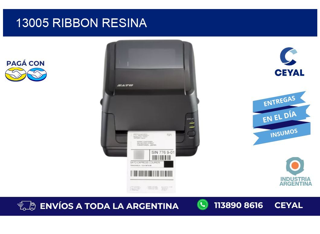 13005 ribbon resina