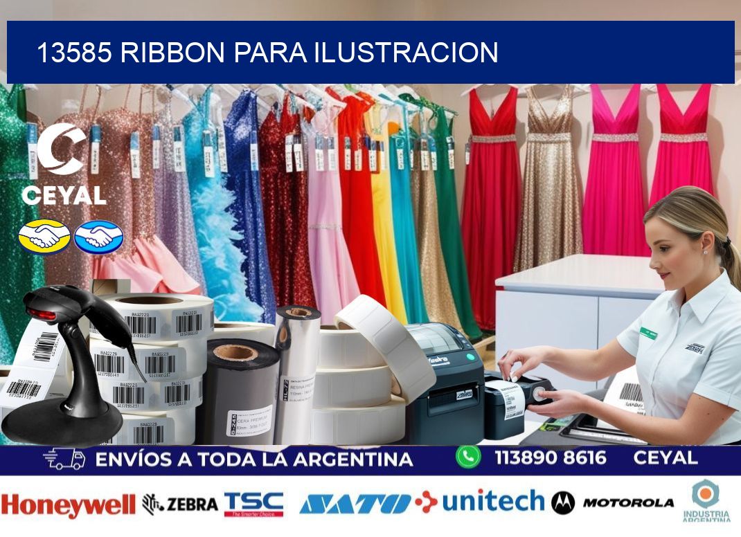13585 ribbon para ilustracion
