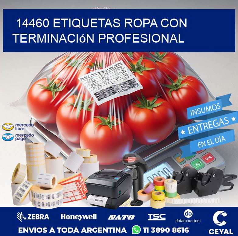 14460 Etiquetas ropa con terminación profesional