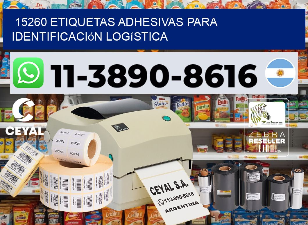 15260 Etiquetas adhesivas para identificación logística