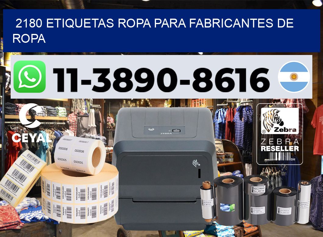 2180 Etiquetas ropa para fabricantes de ropa
