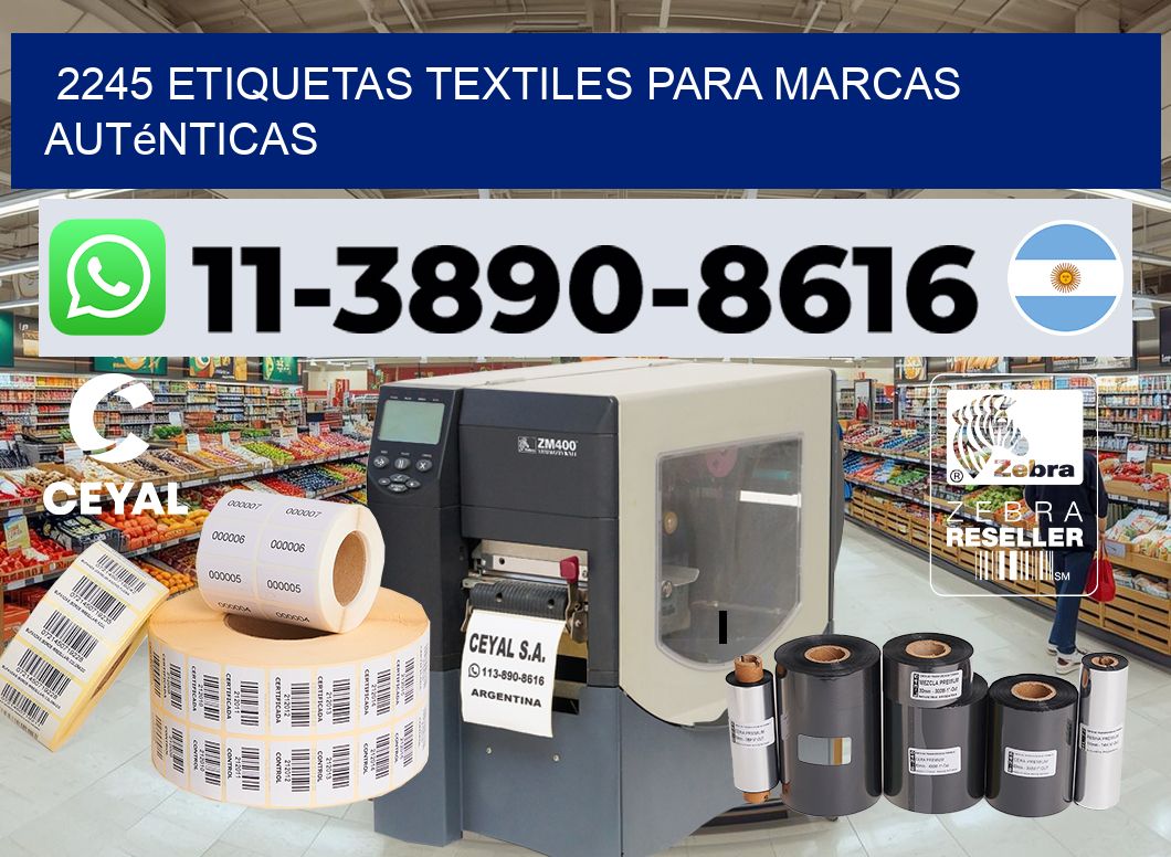 2245 Etiquetas textiles para marcas auténticas