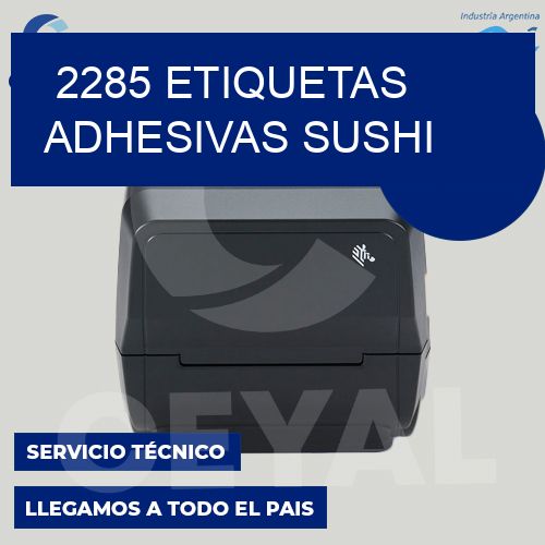 2285 etiquetas adhesivas sushi