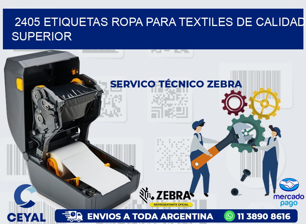 2405 Etiquetas ropa para textiles de calidad superior