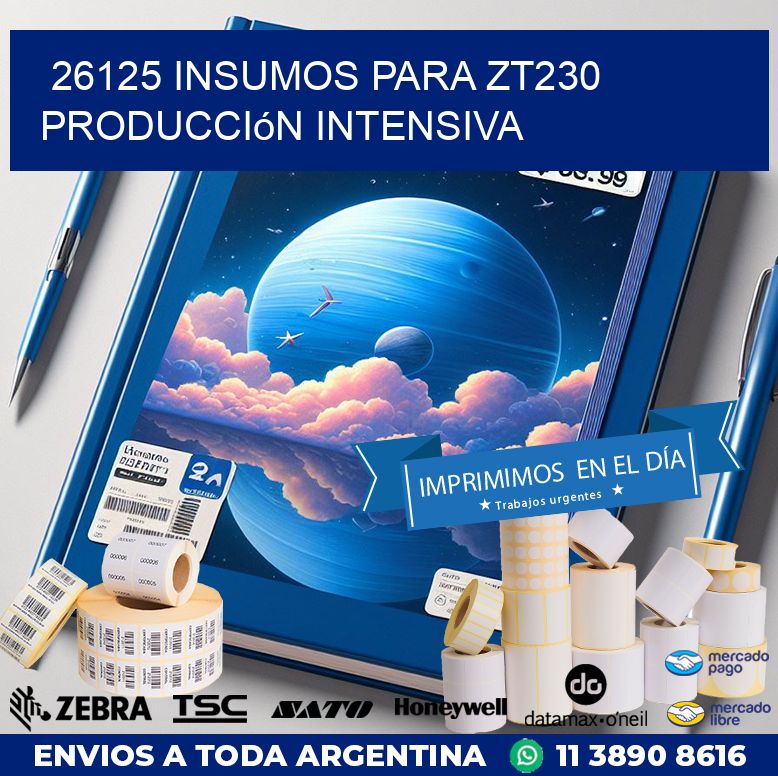 26125 insumos para zt230 producción intensiva