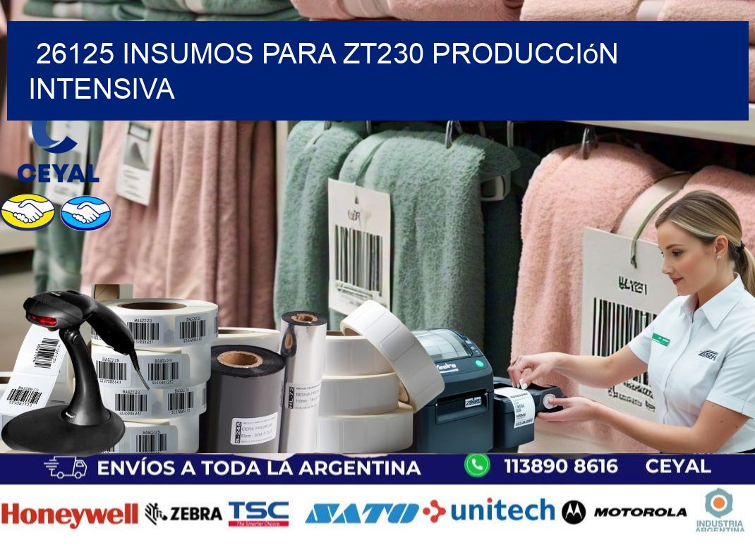 26125 insumos para zt230 producción intensiva