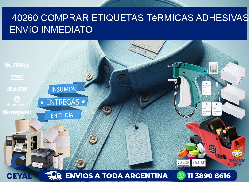 40260 comprar etiquetas térmicas adhesivas envío inmediato