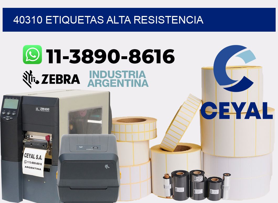 40310 etiquetas alta resistencia