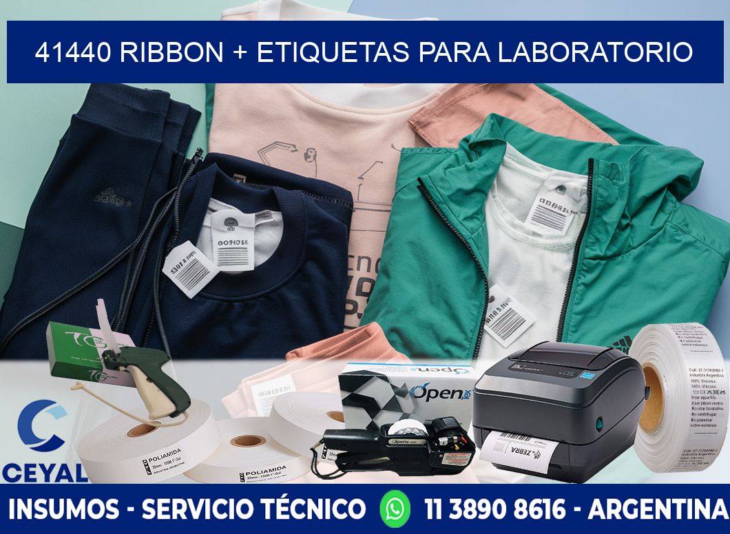 41440 ribbon + etiquetas para laboratorio