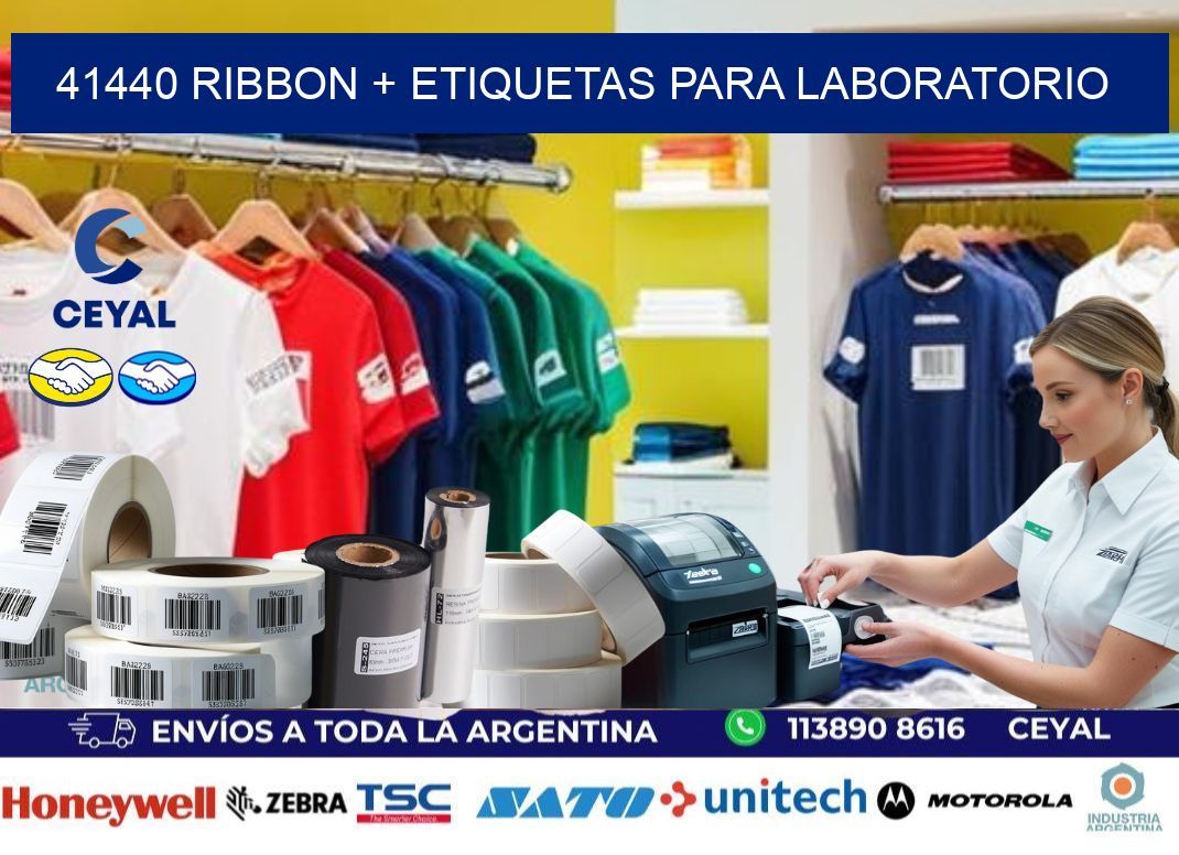 41440 ribbon + etiquetas para laboratorio