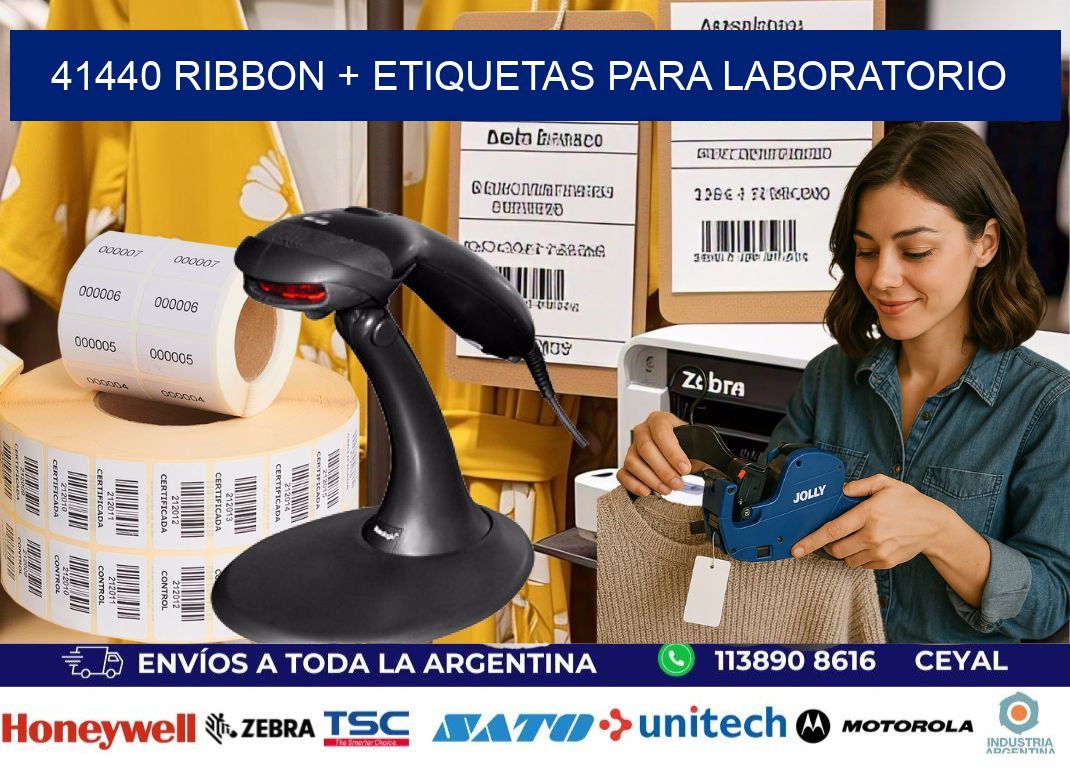 41440 ribbon + etiquetas para laboratorio