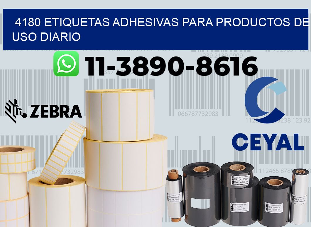 4180 Etiquetas adhesivas para productos de uso diario