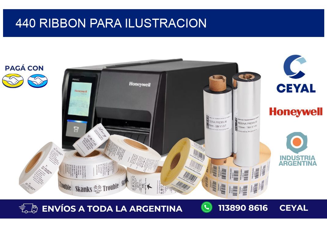 440 ribbon para ilustracion