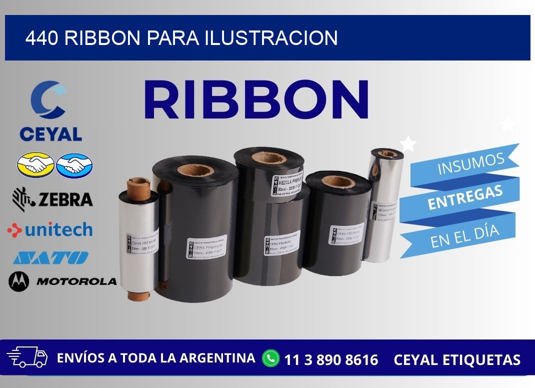 440 ribbon para ilustracion