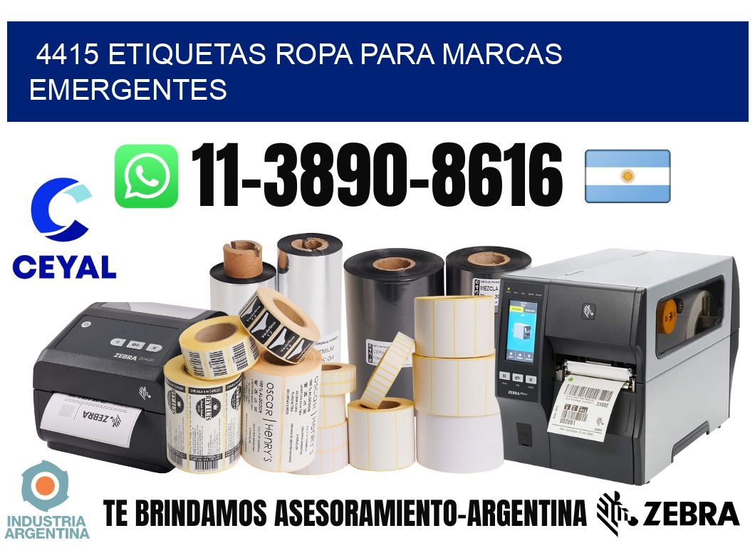 4415 Etiquetas ropa para marcas emergentes