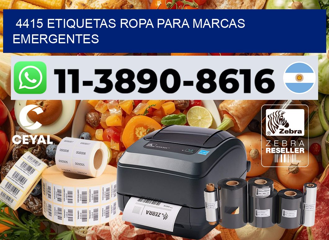 4415 Etiquetas ropa para marcas emergentes