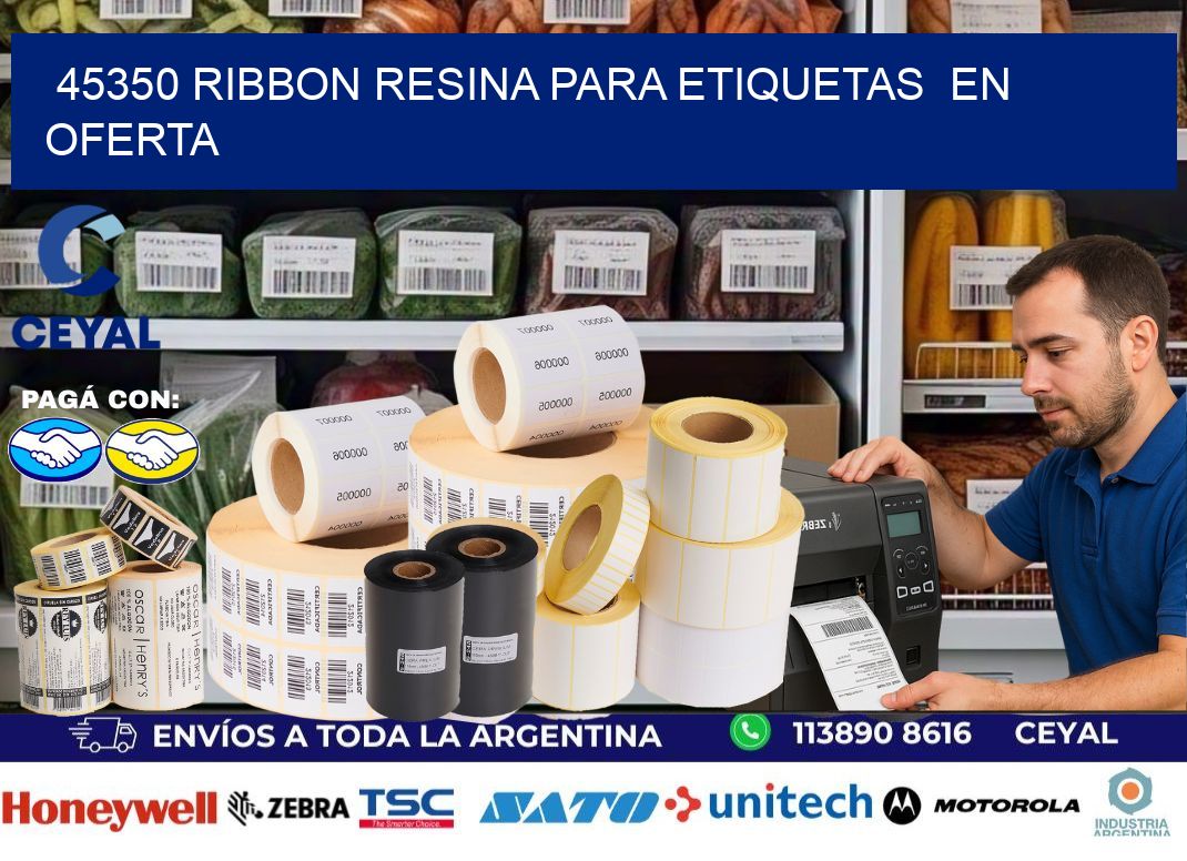 45350 ribbon resina para etiquetas  en oferta