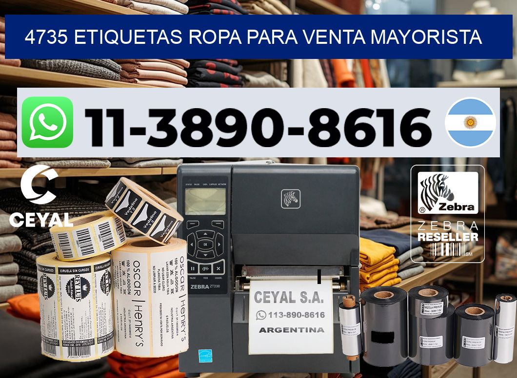 4735 Etiquetas ropa para venta mayorista