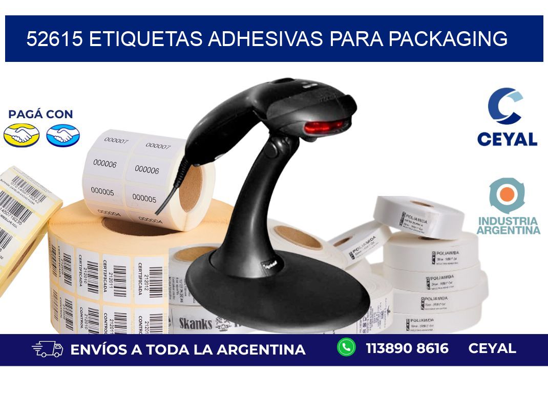 52615 etiquetas adhesivas para packaging