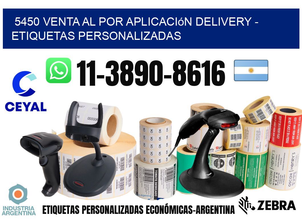 5450 Venta al Por Aplicación delivery - Etiquetas Personalizadas
