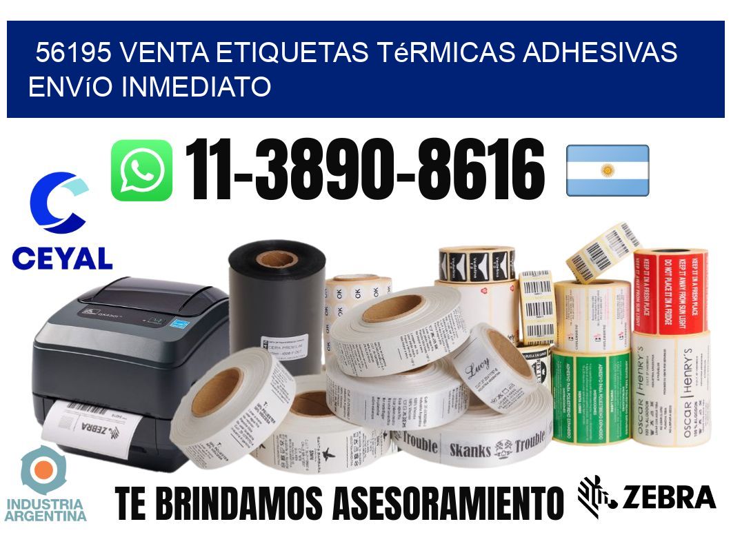 56195 venta etiquetas térmicas adhesivas envío inmediato