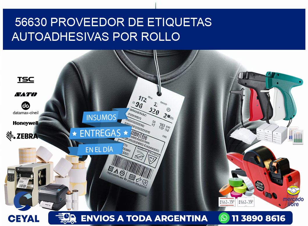 56630 proveedor de etiquetas  autoadhesivas por rollo