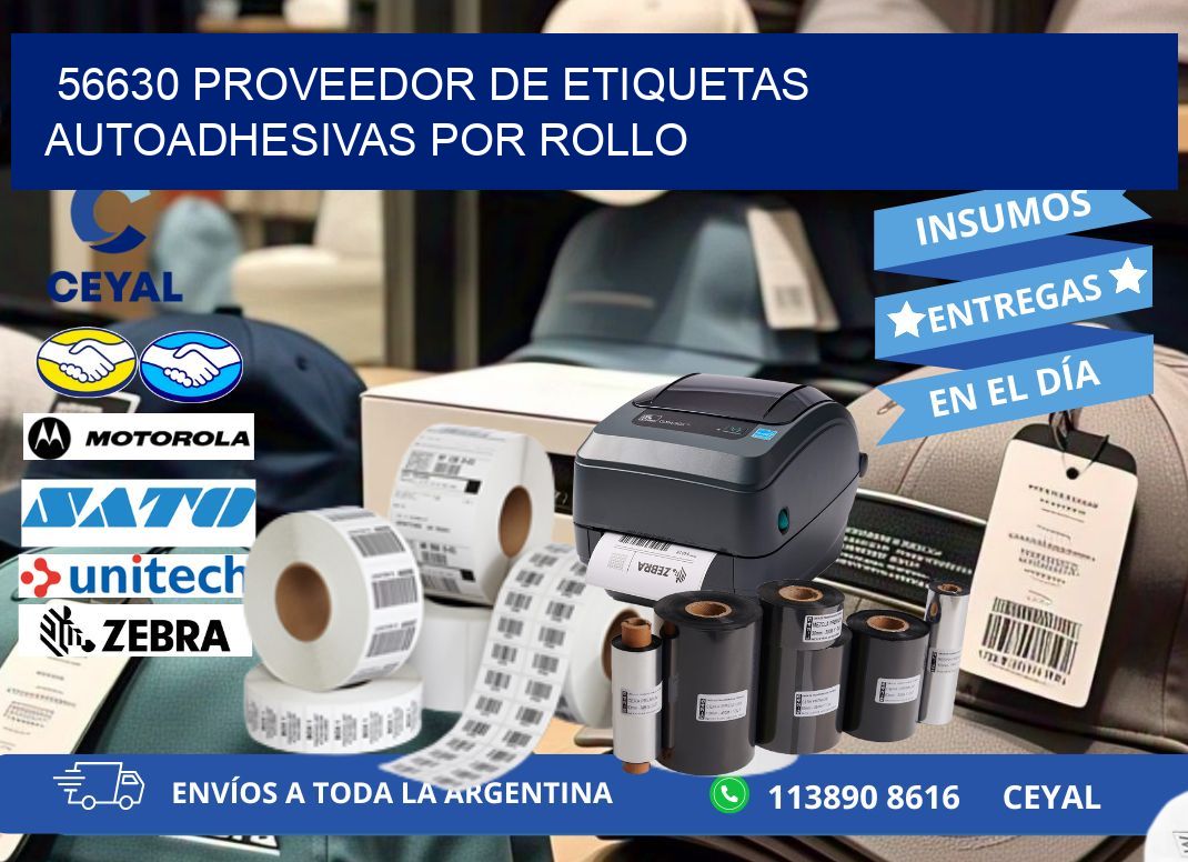 56630 proveedor de etiquetas  autoadhesivas por rollo