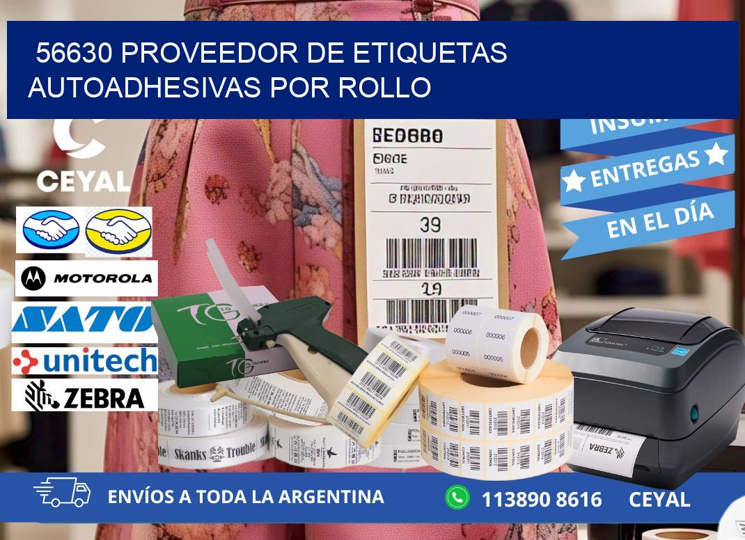 56630 proveedor de etiquetas  autoadhesivas por rollo