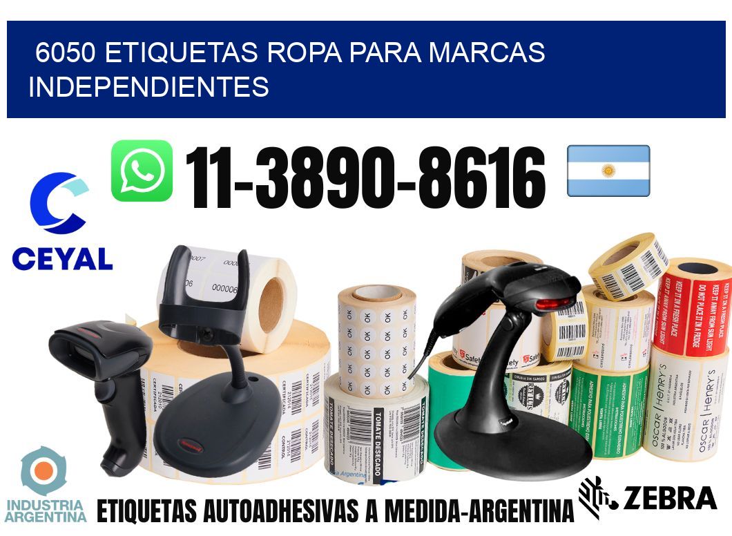 6050 Etiquetas ropa para marcas independientes