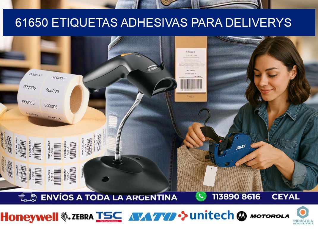 61650 etiquetas adhesivas para deliverys