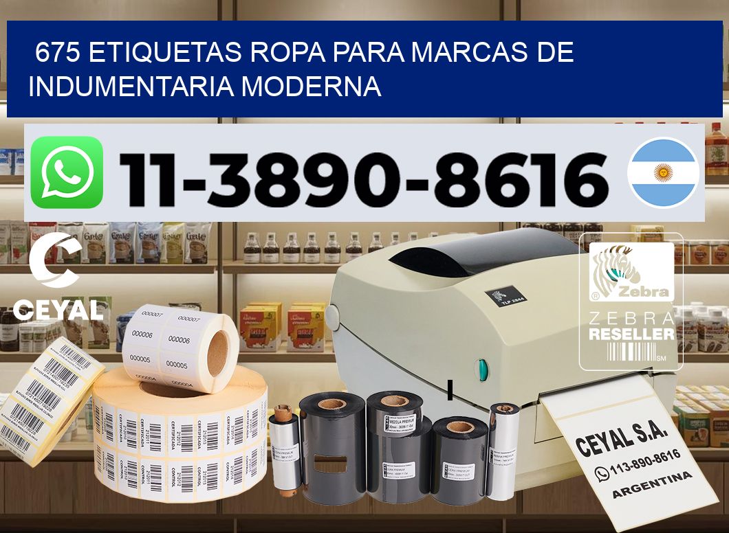 675 Etiquetas ropa para marcas de indumentaria moderna