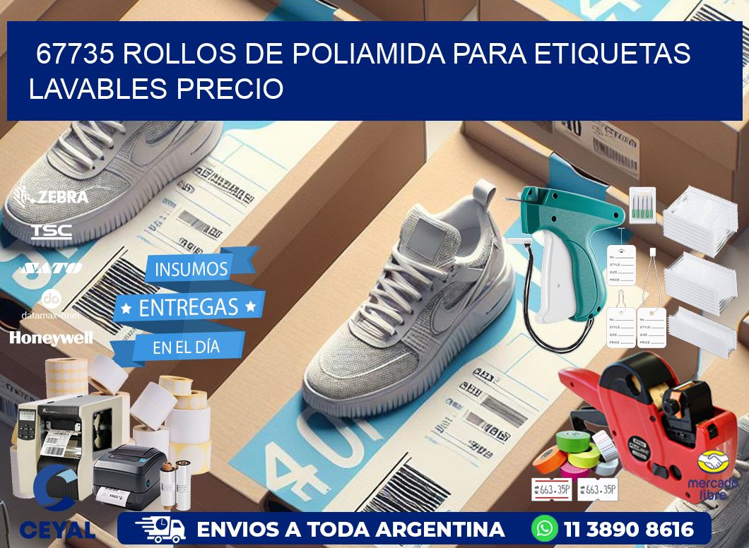 67735 rollos de poliamida para etiquetas lavables precio
