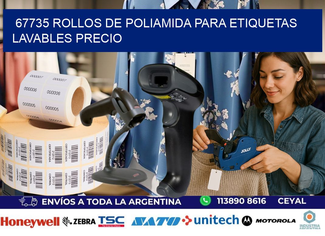 67735 rollos de poliamida para etiquetas lavables precio