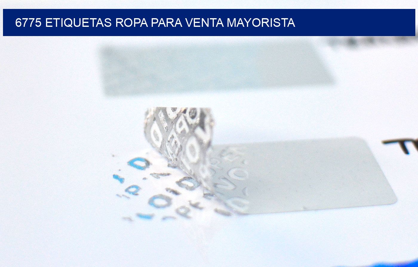 6775 Etiquetas ropa para venta mayorista