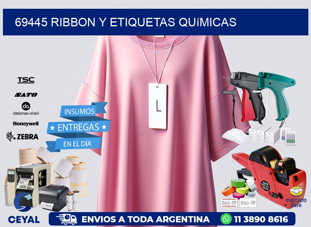 69445 ribbon y etiquetas químicas