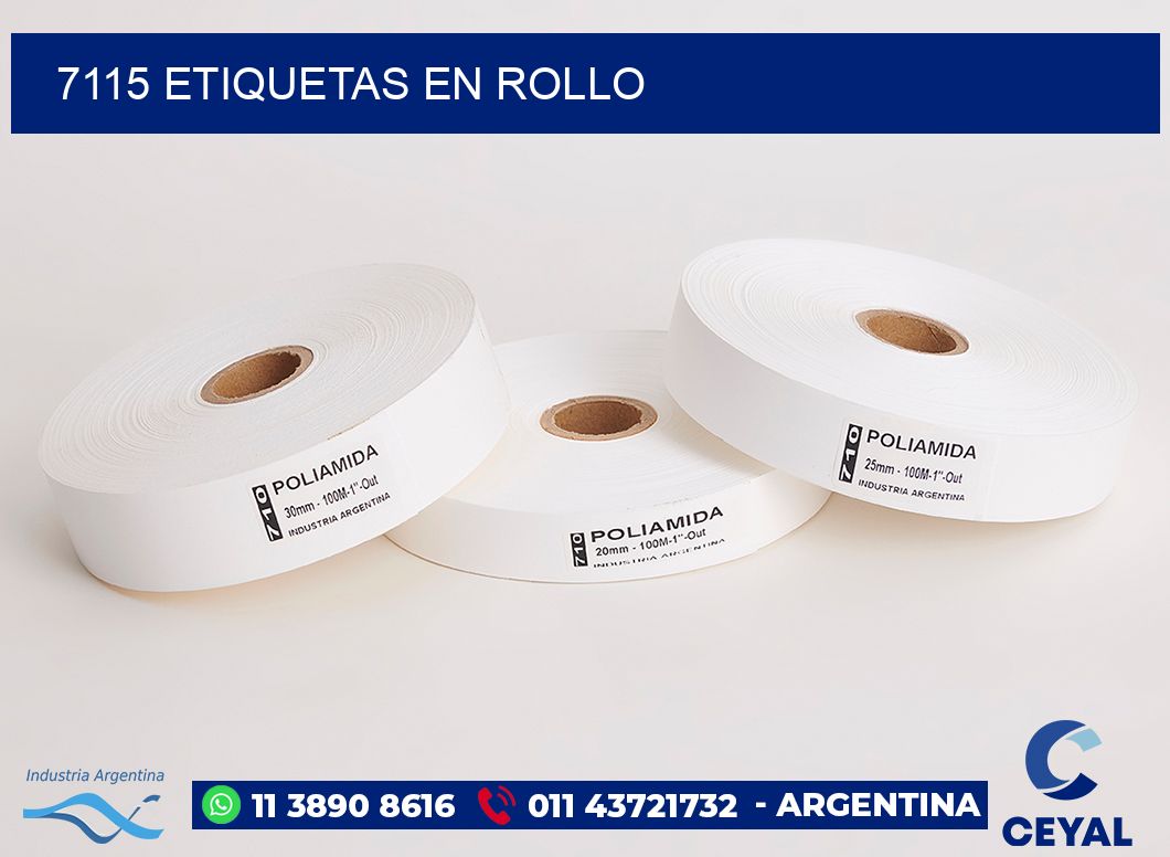 7115 etiquetas en rollo