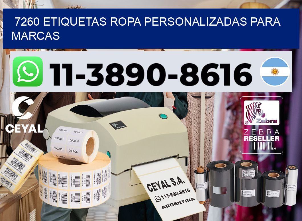 7260 Etiquetas ropa personalizadas para marcas