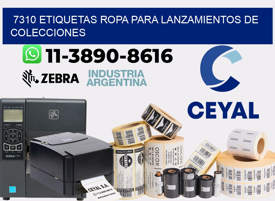 7310 Etiquetas ropa para lanzamientos de colecciones