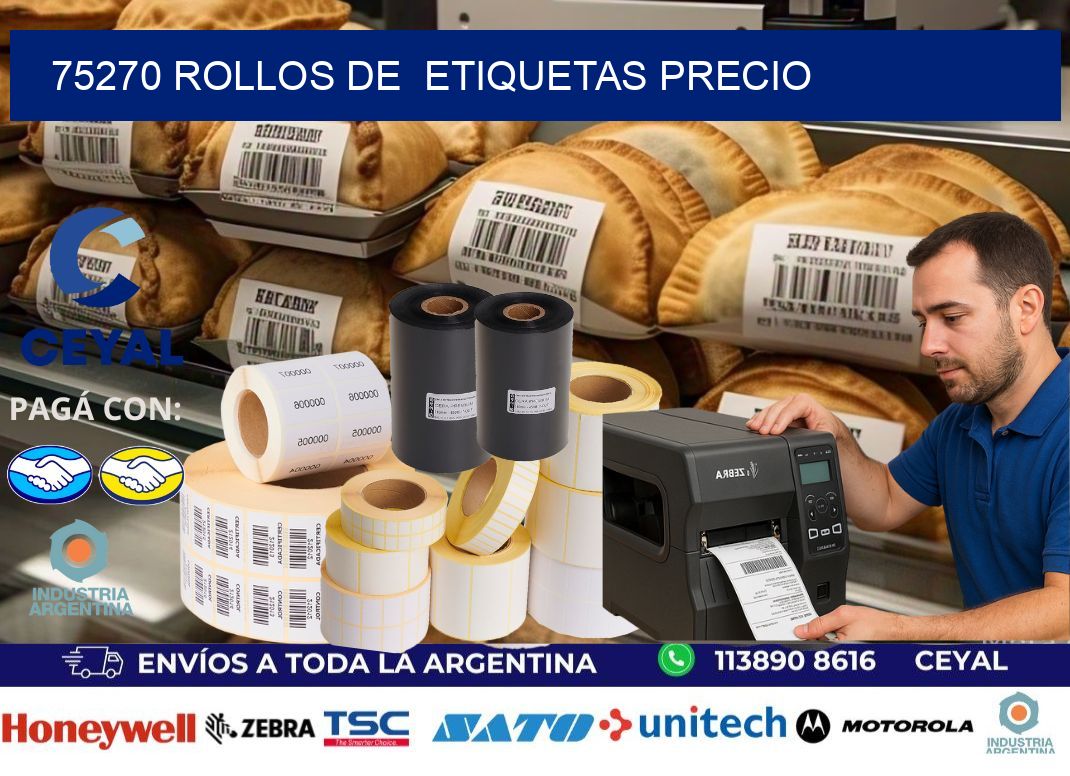75270 rollos de etiquetas precio
