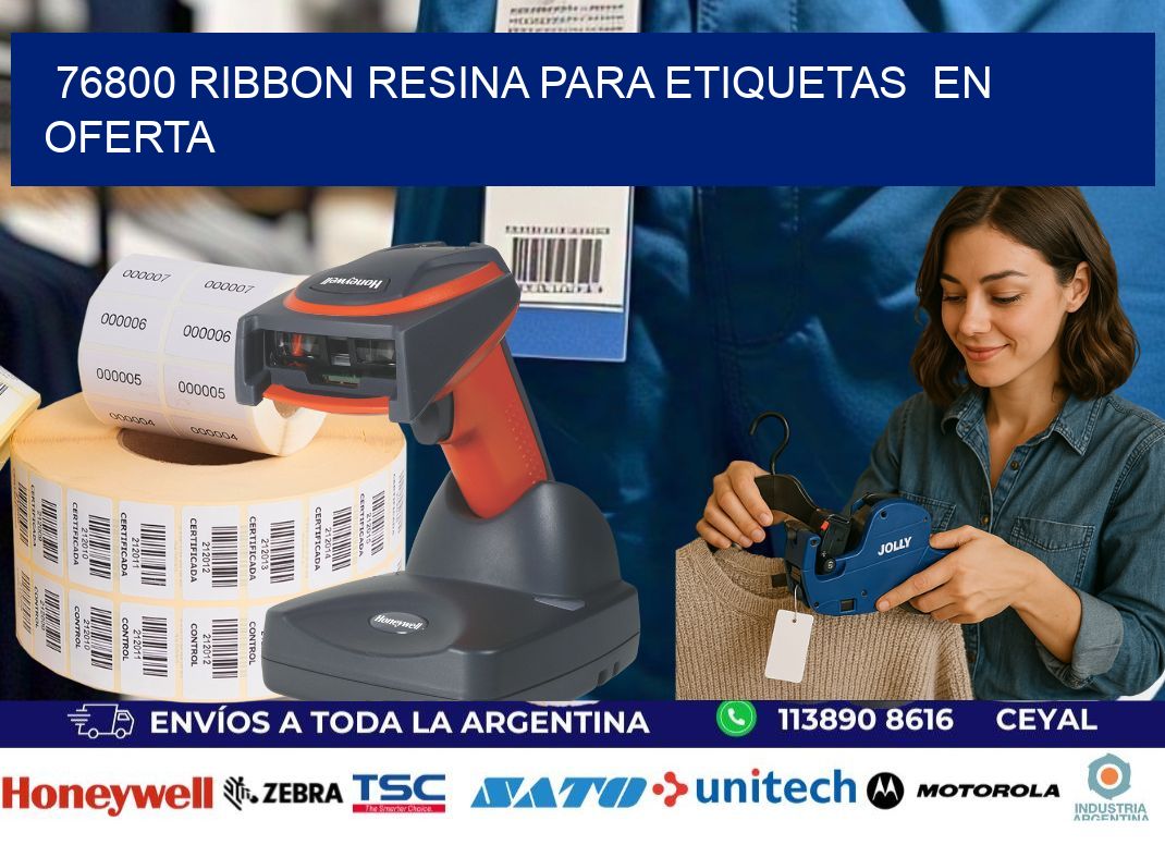 76800 ribbon resina para etiquetas en oferta