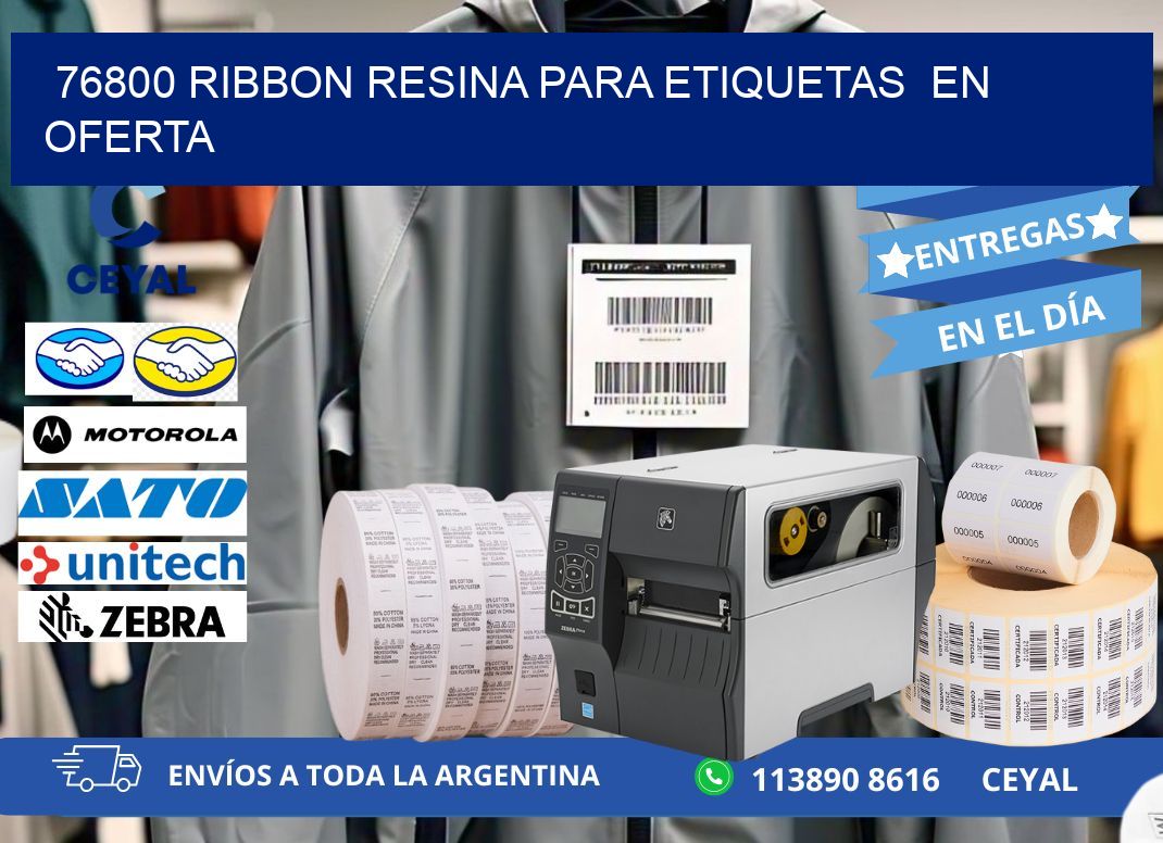 76800 ribbon resina para etiquetas en oferta