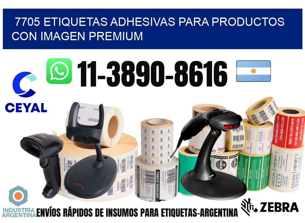 7705 Etiquetas adhesivas para productos con imagen premium