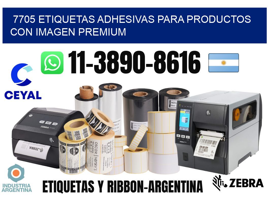 7705 Etiquetas adhesivas para productos con imagen premium