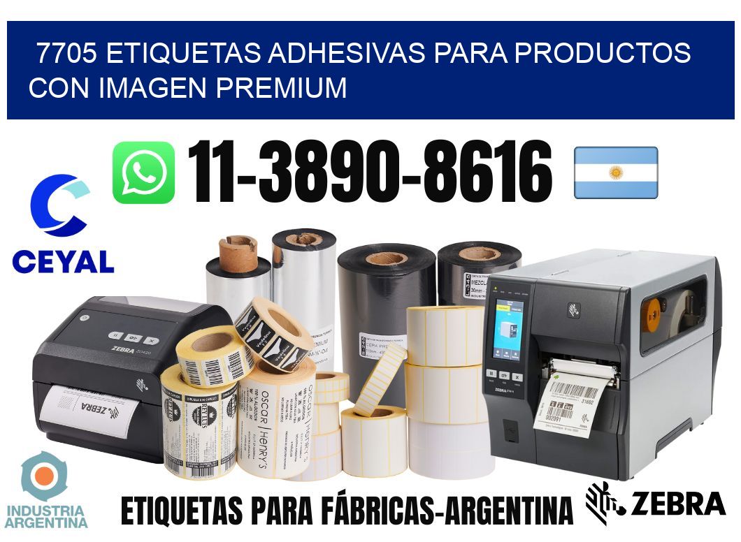 7705 Etiquetas adhesivas para productos con imagen premium