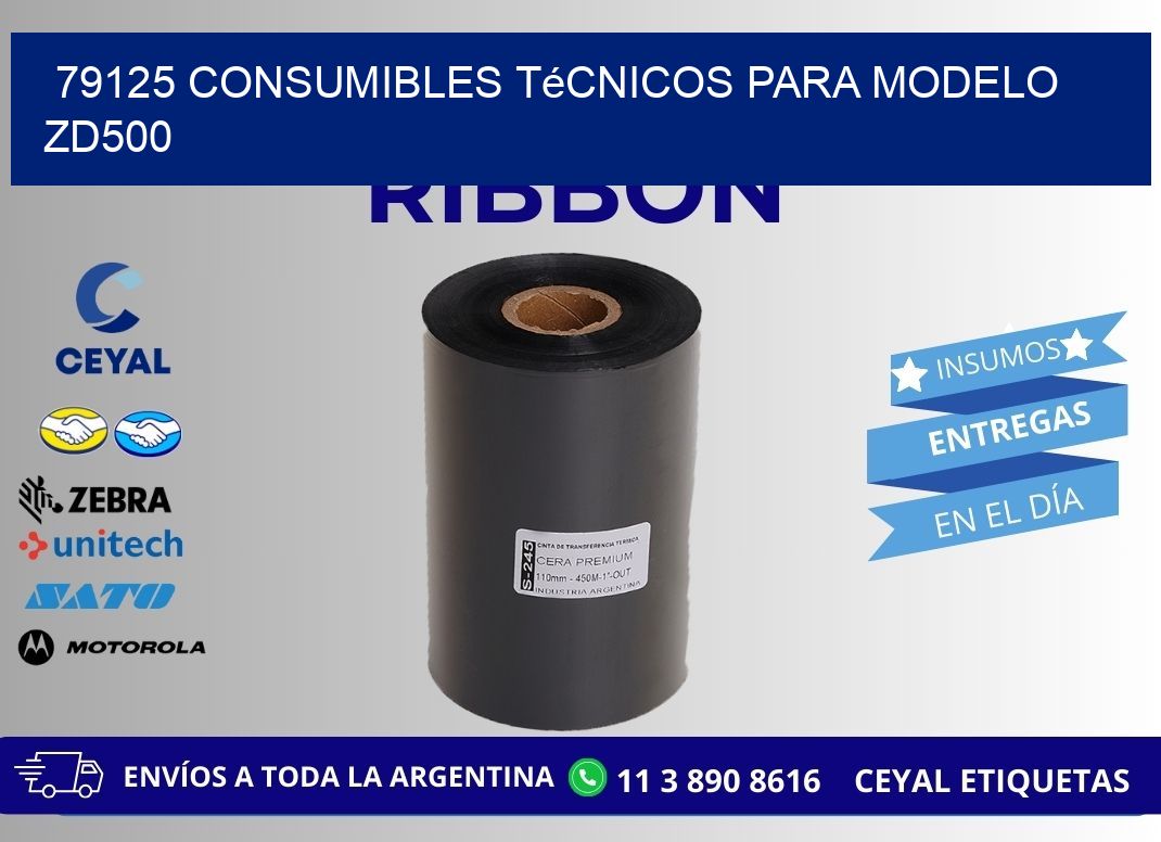 79125 consumibles técnicos para modelo zd500