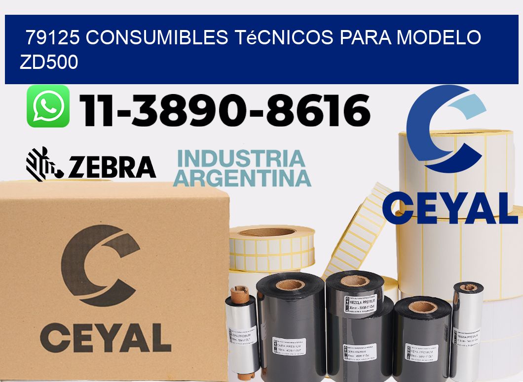 79125 consumibles técnicos para modelo zd500