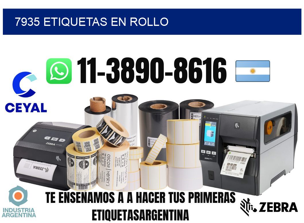7935 etiquetas en rollo
