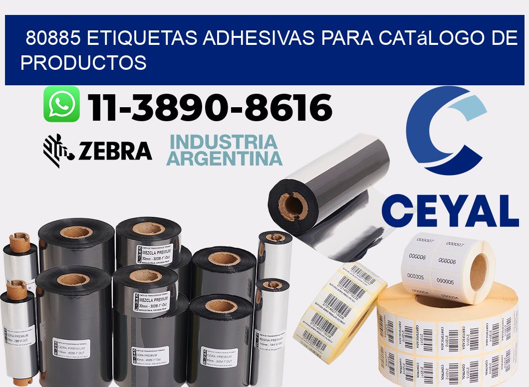 80885 etiquetas adhesivas para catálogo de productos