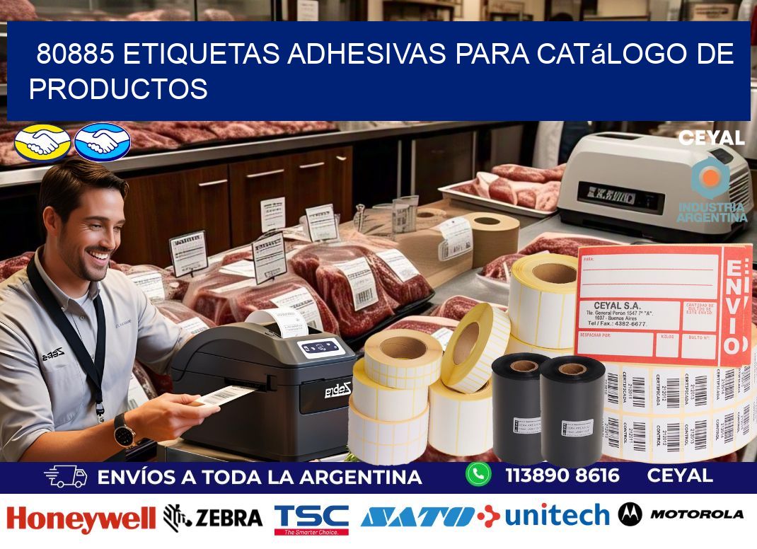 80885 etiquetas adhesivas para catálogo de productos